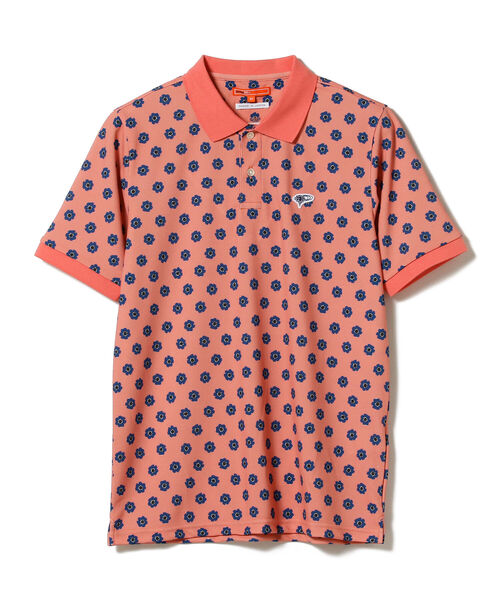 BEAMS GOLF ORANGE LABEL / NEW フラワー ポロシャツ