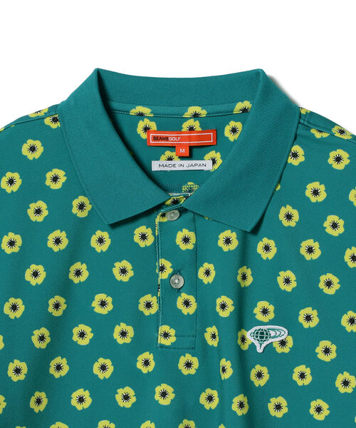 BEAMS GOLF ORANGE LABEL / NEW フラワー ポロシャツ