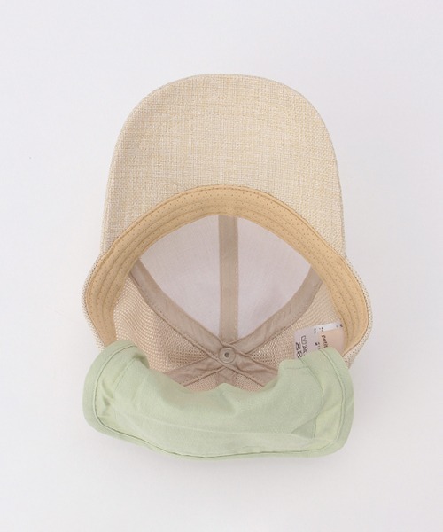 petit main（プティマイン）の「接触冷感 日よけ布つきリボンキャップ（キャップ・キッズ・ベージュ/アイボリー/ライトピンク・52cm/50cm/54cm）」の13枚目の写真