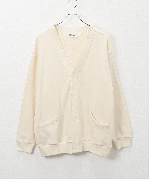 Oriens JOURNAL STANDARD（オリエンス ジャーナルスタンダード）の「コットンスウェットVカーディガン（カーディガン/ボレロ・メンズ・スカイブルー/パープル/ネイビー/アイボリー・MEDIUM/LARGE）」の2枚目の写真