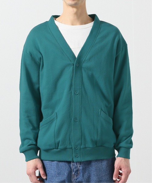 Oriens JOURNAL STANDARD（オリエンス ジャーナルスタンダード）の「コットンスウェットVカーディガン（カーディガン/ボレロ・メンズ・スカイブルー/パープル/ネイビー/アイボリー・MEDIUM/LARGE）」の6枚目の写真