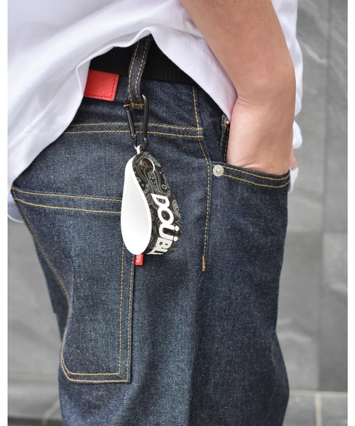 DOUBLE STEAL（ダブルスティール）の「Towel Holder PVC Strap（キーホルダー・メンズ・カーキ/ブラック・FREE）」の5枚目の写真