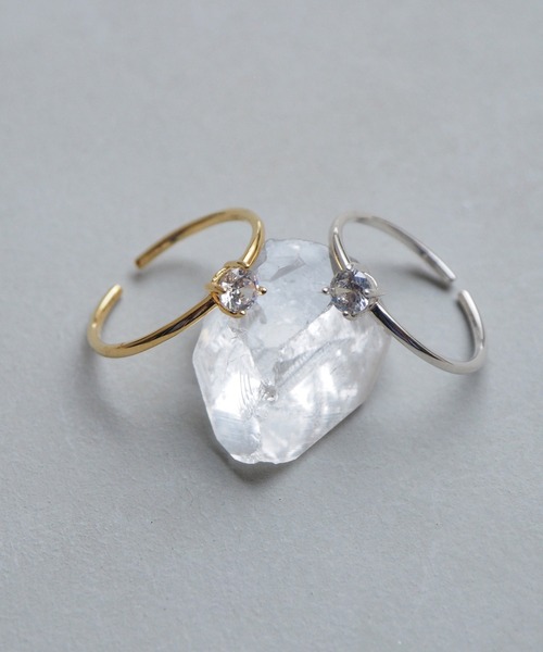 Jenny BY IMMANOEL（ジェニーバイイマノエル）の「silver925 キュービックジルコニア一粒リング　FREE（リング・レディース・ゴールド/シルバー・FREE）」の4枚目の写真