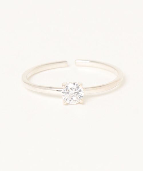Jenny BY IMMANOEL（ジェニーバイイマノエル）の「silver925 キュービックジルコニア一粒リング　FREE（リング・レディース・ゴールド/シルバー・FREE）」の6枚目の写真