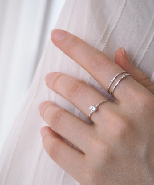 Jenny BY IMMANOEL（ジェニーバイイマノエル）の「silver925 キュービックジルコニア一粒リング　FREE（リング・レディース・ゴールド/シルバー・FREE）」の11枚目の写真