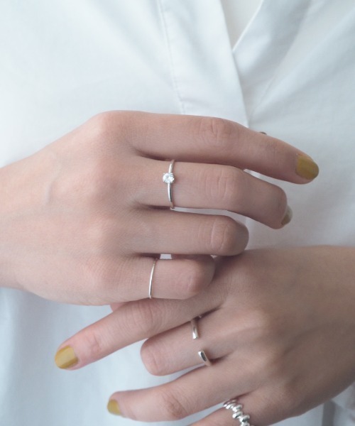 Jenny BY IMMANOEL（ジェニーバイイマノエル）の「silver925 キュービックジルコニア一粒リング　FREE（リング・レディース・ゴールド/シルバー・FREE）」の10枚目の写真