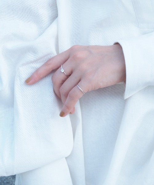 Jenny BY IMMANOEL（ジェニーバイイマノエル）の「silver925 キュービックジルコニア一粒リング　FREE（リング・レディース・ゴールド/シルバー・FREE）」の8枚目の写真
