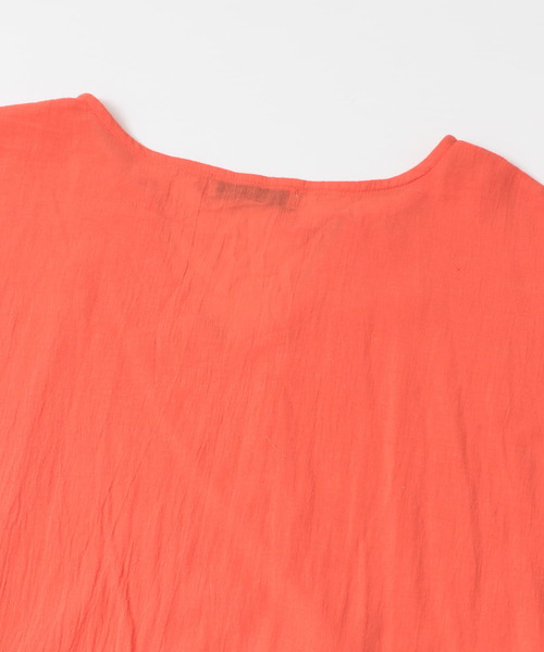 URBAN RESEARCH Sonny Label（アーバンリサーチサニーレーベル）の「楊柳フリルチュニック∴（チュニック・レディース・オフホワイト/オレンジ・FREE）」の11枚目の写真
