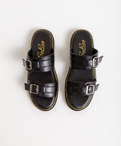 SpRay(スプレイ)の「バックルベルトサンダル(サンダル・レディース・ホワイト/ブラック/ブラック系その他・SMALL/MEDIUM/LARGE)」の7枚目の写真