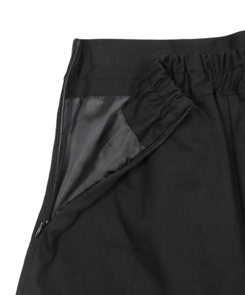 Figments（フィグメンツ）の「フラッププリーツスカート（スカート・レディース・ブラック/オフホワイト・FREE）」の8枚目の写真