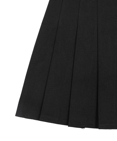 Figments（フィグメンツ）の「フラッププリーツスカート（スカート・レディース・ブラック/オフホワイト・FREE）」の4枚目の写真