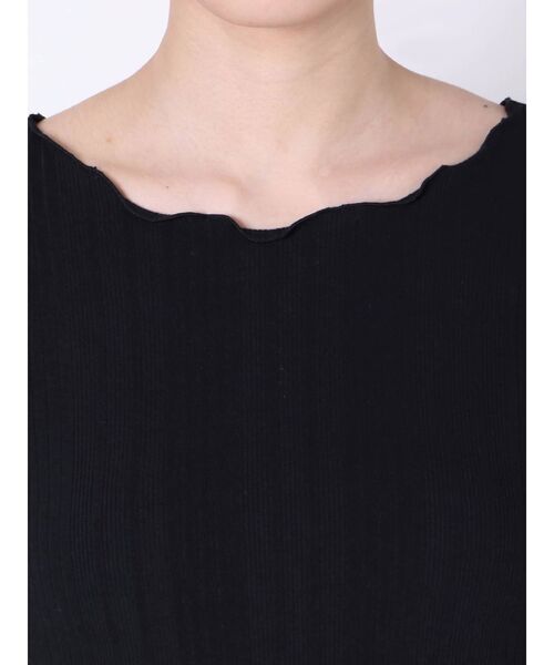 dazzlin（ダズリン）の「ボートメローバックリボン半袖TOPS（Tシャツ/カットソー・レディース・ブラック/オフホワイト/モカ/アイボリー・FREE）」の21枚目の写真