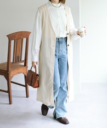 DISCOAT | 【ZOZO限定】Vネックロングベスト(ベスト)