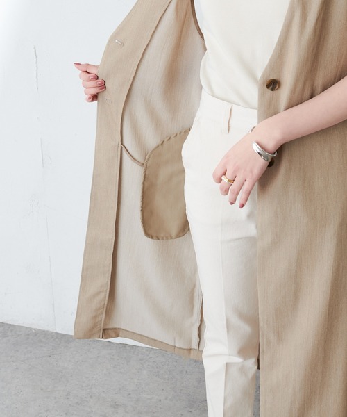 【WEB限定】Vネックロングベスト