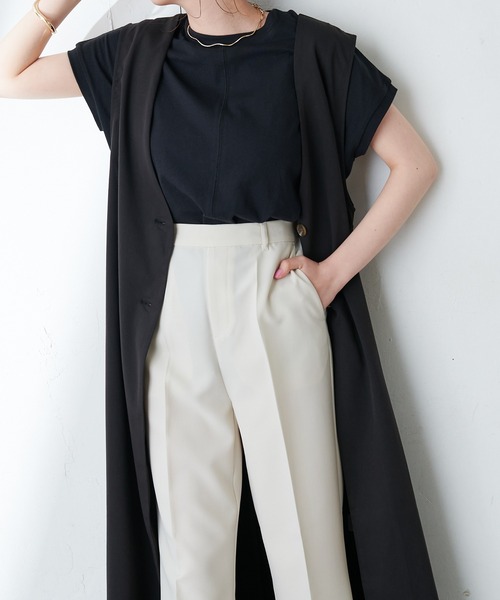 【WEB限定】Vネックロングベスト