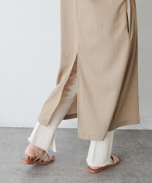 【WEB限定】Vネックロングベスト