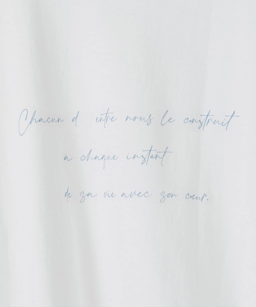 mikke(ミッケ)の「メッセージグラフィック半袖Tシャツ(Tシャツ/カットソー・レディース・ホワイト・FREE)」の4枚目の写真