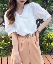 WEGO | WEGO/フリルカラーパールボタンブラウス(シャツ/ブラウス)