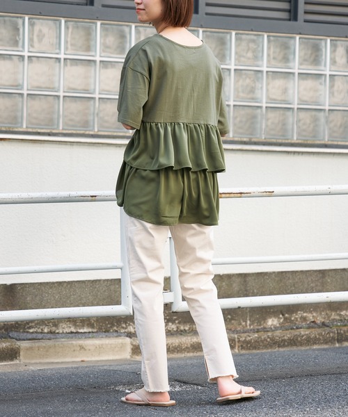 CIAOPANIC TYPY(チャオパニックティピー)の「SUMMERフェードカラー裾フリンジレギパン(その他パンツ・レディース・チャコールグレー/ベージュ/カーキ/アイボリー・SMALL/MEDIUM/LARGE/X-LARGE)」の11枚目の写真