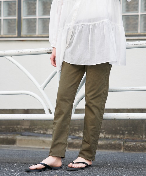 CIAOPANIC TYPY(チャオパニックティピー)の「SUMMERフェードカラー裾フリンジレギパン(その他パンツ・レディース・チャコールグレー/ベージュ/カーキ/アイボリー・SMALL/MEDIUM/LARGE/X-LARGE)」の18枚目の写真