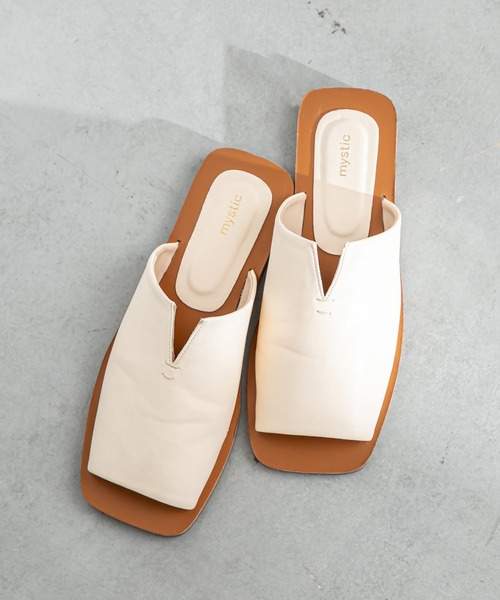 mystic（ミスティック）の「スリッポンサンダル（サンダル・レディース・ブラック/アイボリー・38/36/37）」の8枚目の写真