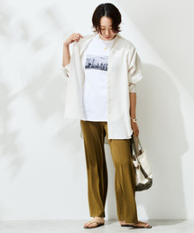 Liesse | センタープレスゆるワイドパンツ(その他パンツ)