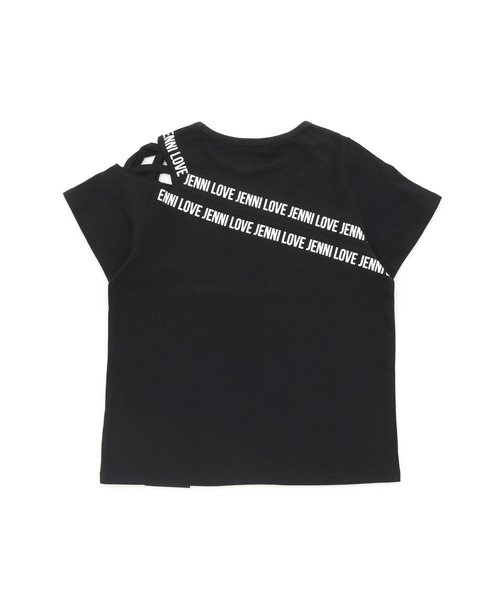 JENNI love(ジェニィラブ)の「防蚊肩あきクロスデザインTシャツ(Tシャツ/カットソー・キッズ・ブラック/パープル/チェリーピンク・130cm/140cm/150cm/160cm)」の18枚目の写真