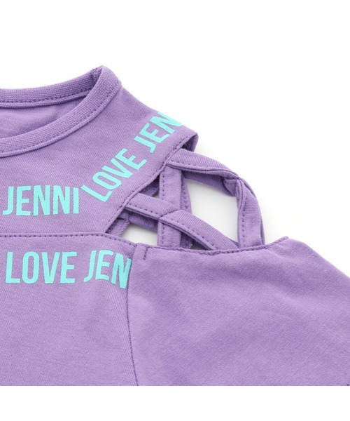 JENNI love(ジェニィラブ)の「防蚊肩あきクロスデザインTシャツ(Tシャツ/カットソー・キッズ・ブラック/パープル/チェリーピンク・130cm/140cm/150cm/160cm)」の17枚目の写真
