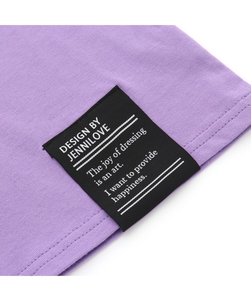 JENNI love(ジェニィラブ)の「防蚊肩あきクロスデザインTシャツ(Tシャツ/カットソー・キッズ・ブラック/パープル/チェリーピンク・130cm/140cm/150cm/160cm)」の7枚目の写真