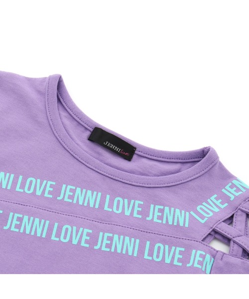 JENNI love(ジェニィラブ)の「防蚊肩あきクロスデザインTシャツ(Tシャツ/カットソー・キッズ・ブラック/パープル/チェリーピンク・130cm/140cm/150cm/160cm)」の13枚目の写真