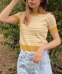 WEGO | WEGO/マルチボーダー半袖トップス(Tシャツ/カットソー)