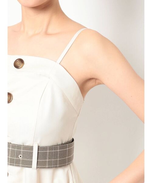 GYDA（ジェイダ）の「フロントボタン2WAYフレアベアワンピース（ワンピース・レディース・アイボリー/ダークブラウン/ダークオレンジ・FREE）」の20枚目の写真