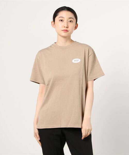 AKIII CLASSIC(アキクラシック)の「【ムラサキスポーツ別注】AKIIICLASSIC/アキクラシック バックプリントロゴTシャツ SAK-2141(Tシャツ/カットソー・レディース・グリーン/ベージュ/ホワイト・L/M)」の7枚目の写真
