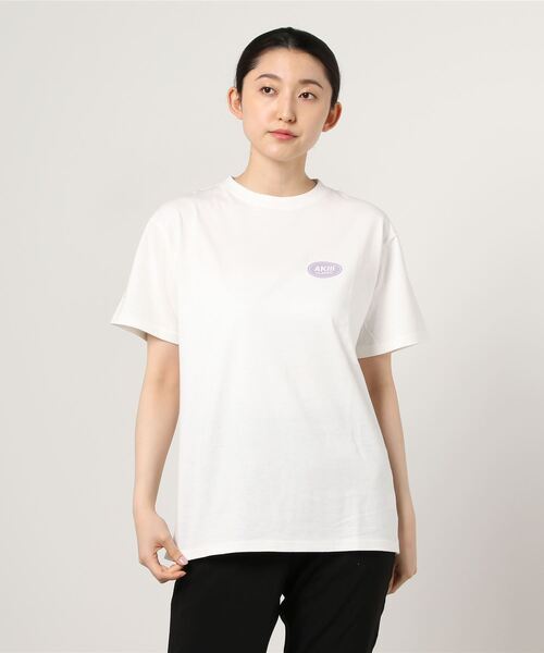 AKIII CLASSIC(アキクラシック)の「【ムラサキスポーツ別注】AKIIICLASSIC/アキクラシック バックプリントロゴTシャツ SAK-2141(Tシャツ/カットソー・レディース・グリーン/ベージュ/ホワイト・L/M)」の8枚目の写真