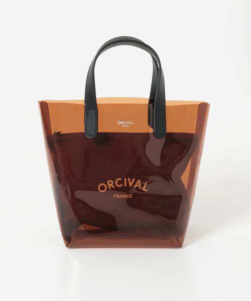 ORCIVAL（オーシバル）の「ORCIVAL　CLEAR PVC トートバッグ S（トートバッグ・レディース・オフホワイト/ブラウン・ONE）」の5枚目の写真