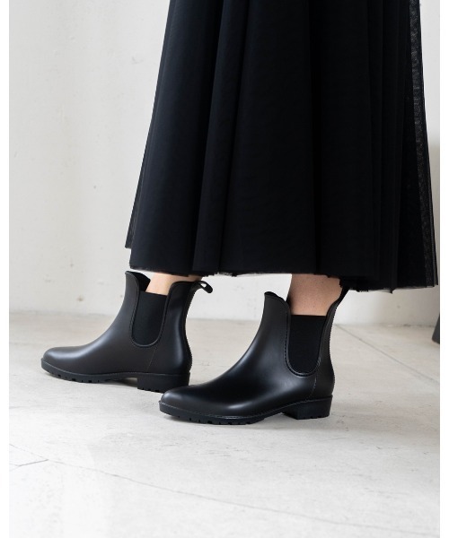 Emma Francis（エマフランシス）の「サイドゴア ショートレインブーツ（レインシューズ・レディース・ブラック・M/L/LL/S）」の13枚目の写真