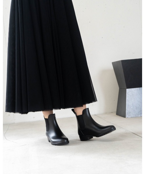 Emma Francis（エマフランシス）の「サイドゴア ショートレインブーツ（レインシューズ・レディース・ブラック・M/L/LL/S）」の15枚目の写真