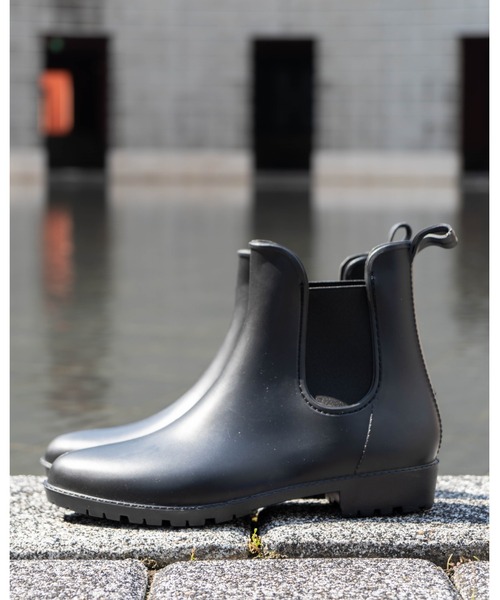 Emma Francis（エマフランシス）の「サイドゴア ショートレインブーツ（レインシューズ・レディース・ブラック・M/L/LL/S）」の16枚目の写真