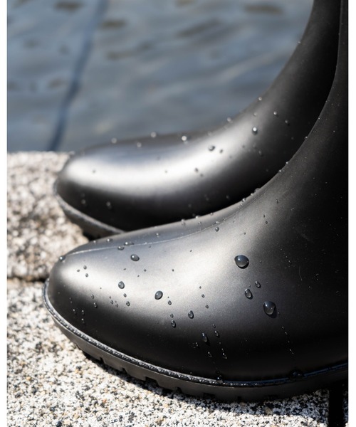 Emma Francis（エマフランシス）の「サイドゴア ショートレインブーツ（レインシューズ・レディース・ブラック・M/L/LL/S）」の18枚目の写真
