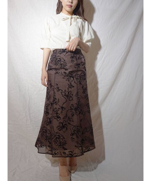 MERCURYDUO（マーキュリーデュオ）の「アシメボウタイハーフスリーブブラウス（シャツ/ブラウス・レディース・アイボリー/ベージュ/その他1・FREE）」の14枚目の写真