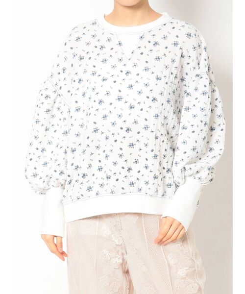 merry jenny(メリージェニー)の「floral ルーズパフtops(Tシャツ/カットソー・レディース・ベージュ/オフホワイト・FREE)」の16枚目の写真