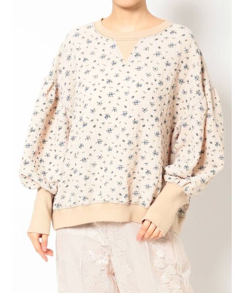 merry jenny(メリージェニー)の「floral ルーズパフtops(Tシャツ/カットソー・レディース・ベージュ/オフホワイト・FREE)」の14枚目の写真