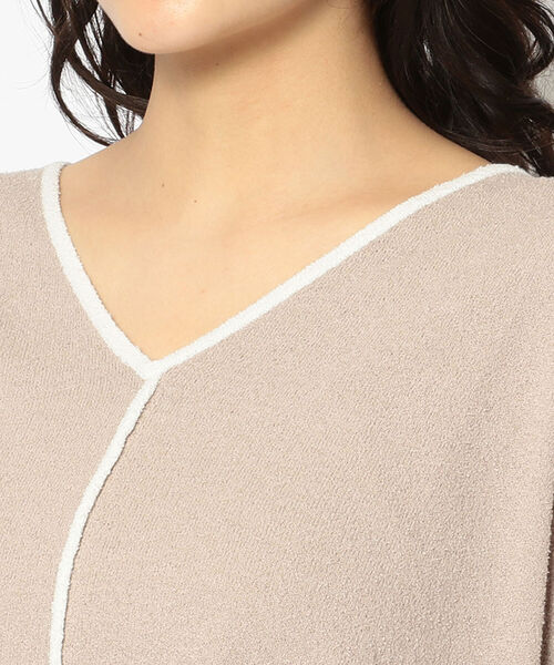 EACH.（イーチ）の「EACH（イーチ）PIPING PILE VEST（Tシャツ/カットソー・レディース・カーキ/ベージュ・FREE）」の5枚目の写真