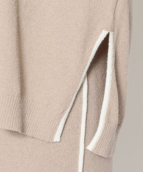 EACH.（イーチ）の「EACH（イーチ）PIPING PILE VEST（Tシャツ/カットソー・レディース・カーキ/ベージュ・FREE）」の7枚目の写真