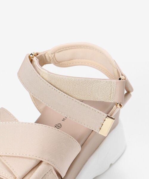 MAJESTIC LEGON（マジェスティックレゴン）の「クロスボリュームスポサン（サンダル・レディース・ブラック/ピンク/アイボリー・MEDIUM/LARGE）」の21枚目の写真