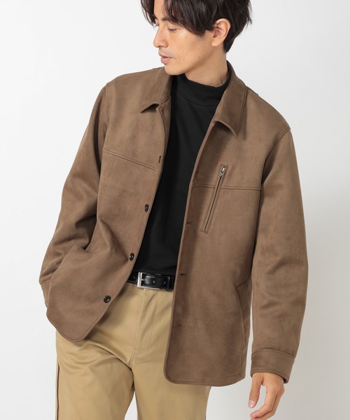 UNION STATION(ユニオンステーション)の「【ストレッチ】スウェードカバーオール(カバーオール・メンズ・ブラック/グレー系その他・LL/M/L)」の14枚目の写真