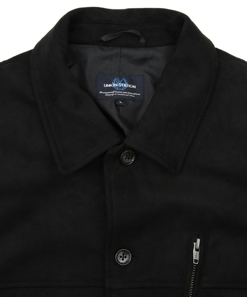 UNION STATION(ユニオンステーション)の「【ストレッチ】スウェードカバーオール(カバーオール・メンズ・ブラック/グレー系その他・LL/M/L)」の20枚目の写真