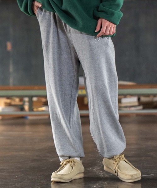 WEGO（ウィゴー）の「WEGO/ヘビーウエイトカレッジ裏毛スウェットパンツ（スウェットパンツ・メンズ・ダークグリーン/ネイビー/オートミール/杢グレー・MEDIUM/LARGE）」の2枚目の写真