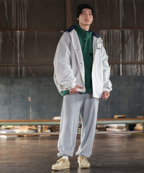 WEGO（ウィゴー）の「WEGO/ヘビーウエイトカレッジ裏毛スウェットパンツ（スウェットパンツ・メンズ・ダークグリーン/ネイビー/オートミール/杢グレー・MEDIUM/LARGE）」の8枚目の写真