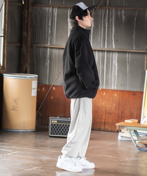 WEGO（ウィゴー）の「WEGO/ヘビーウエイトカレッジ裏毛スウェットパンツ（スウェットパンツ・メンズ・ダークグリーン/ネイビー/オートミール/杢グレー・MEDIUM/LARGE）」の14枚目の写真